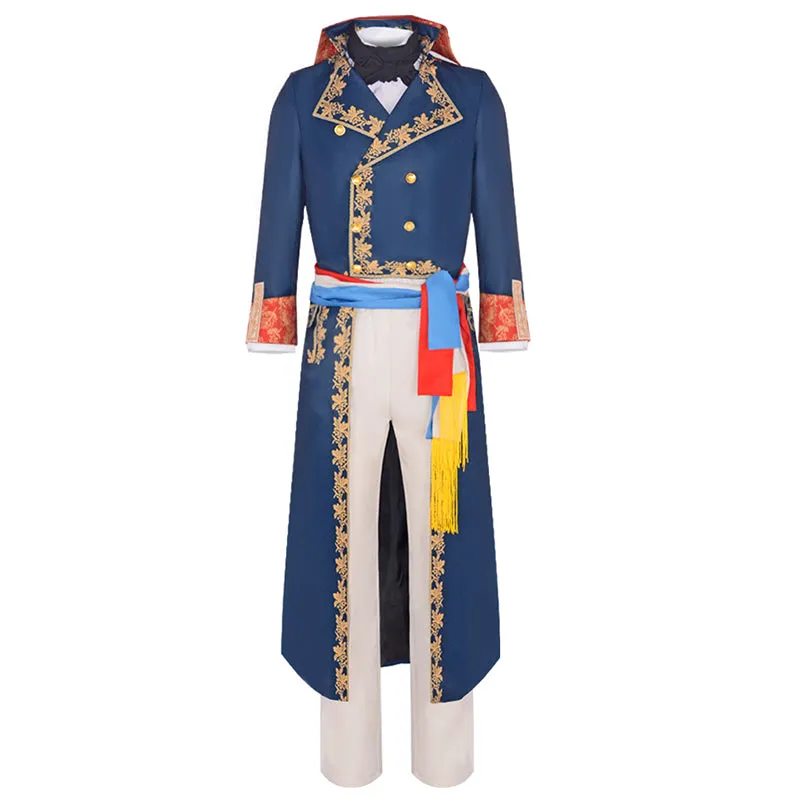 Napoleon Cosplay Costume 2023 Movie Napoleon Bonaparte Suit Emperor Blue Military Uniform