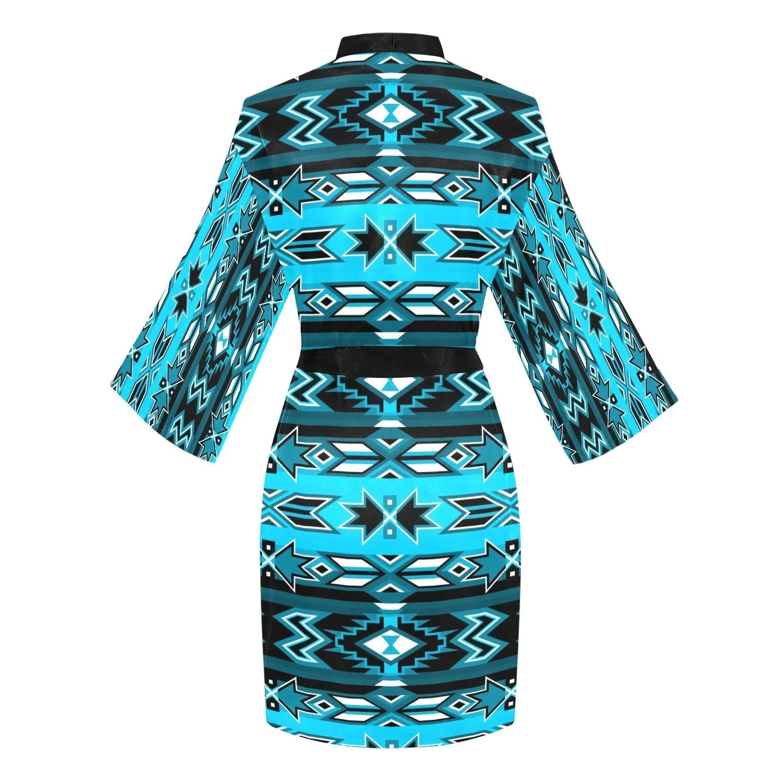 Northern Journey Long Sleeve Satin Robe