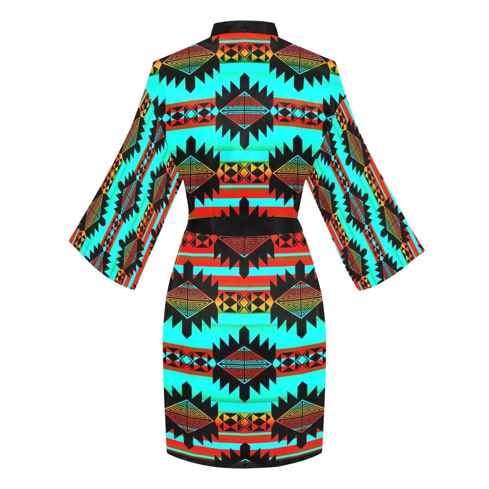 Okotoks Arrow Long Sleeve Satin Robe