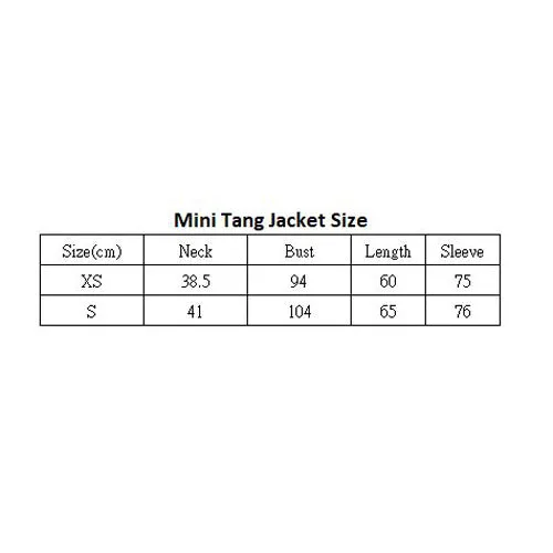 【PEARL OF HK】100% Silk Mini Tang Jacket