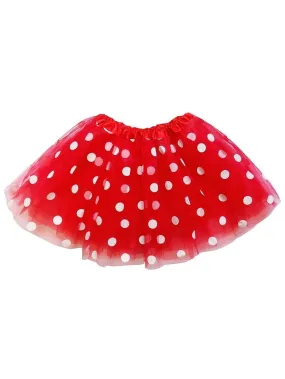 Polka Dot Costume Tutu Skirt - Toddler, Kid, Teen, Adult, Plus, & Extra Plus Size