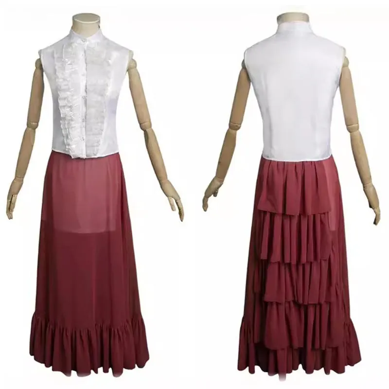 Poor Things Bella Baxter Dance Dress Cosplay Costume Halloween Party Suit