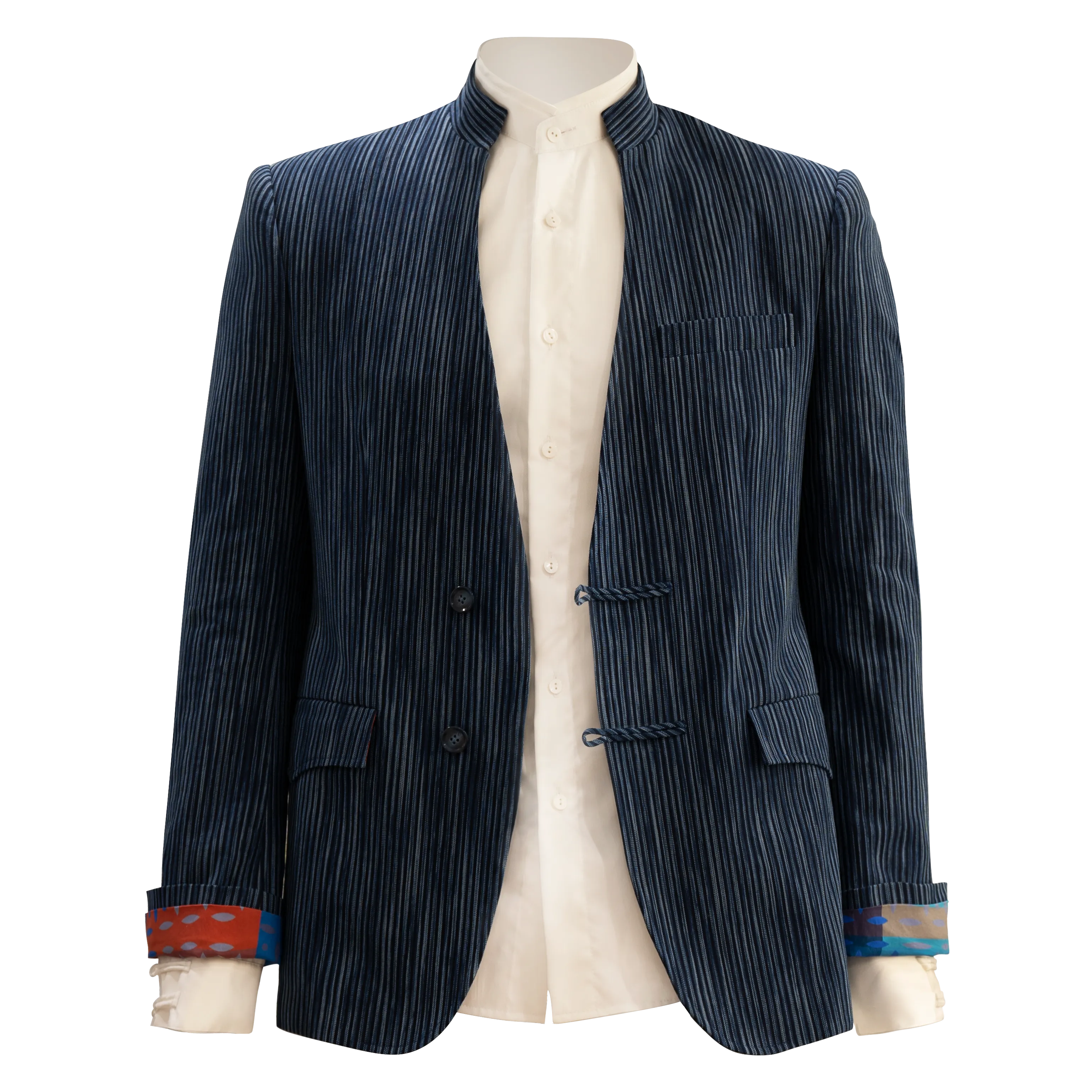 【PROSPERITY COINS】Eco-Denim Pinstripe Suit