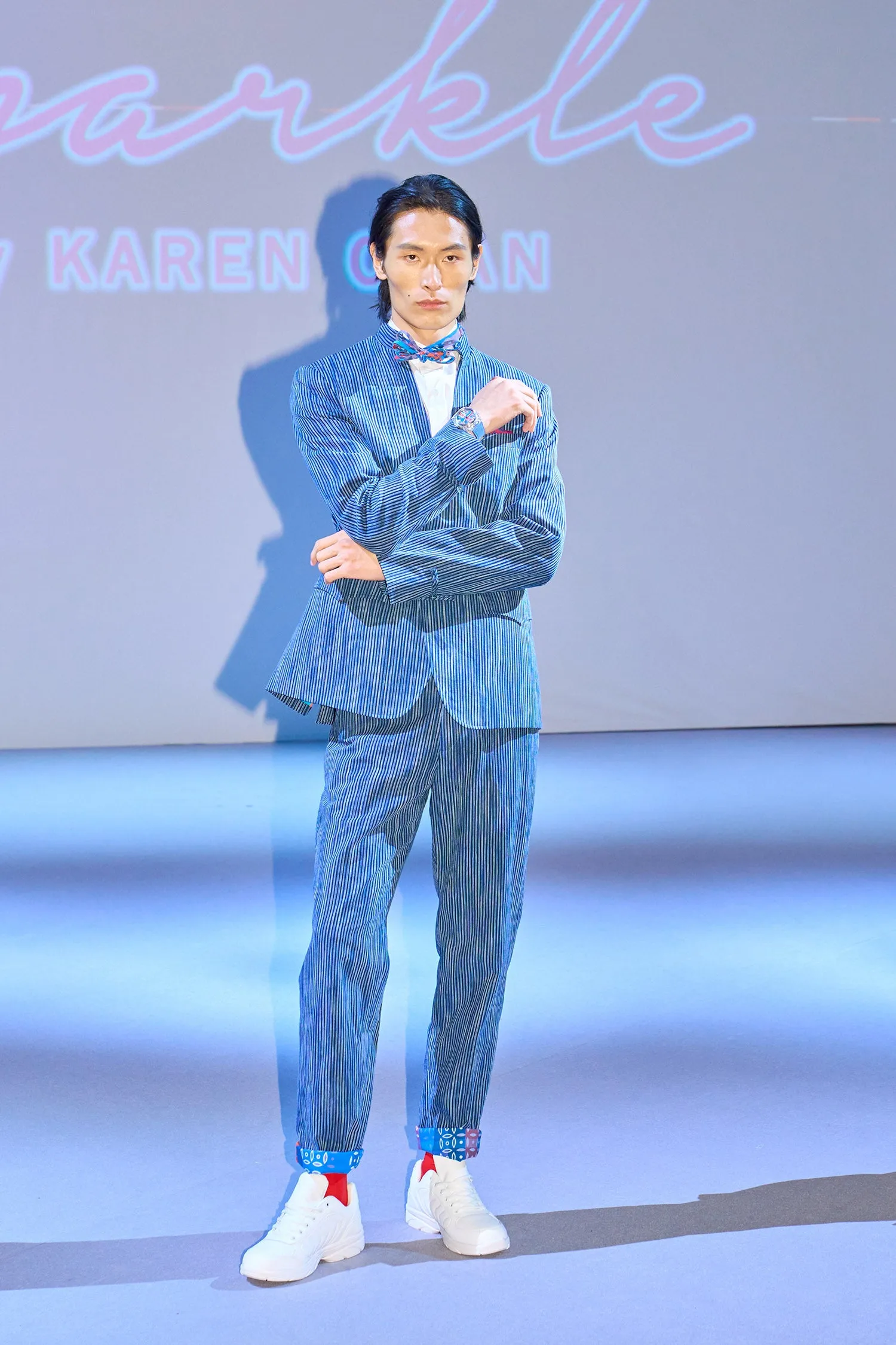【PROSPERITY COINS】Eco-Denim Pinstripe Suit