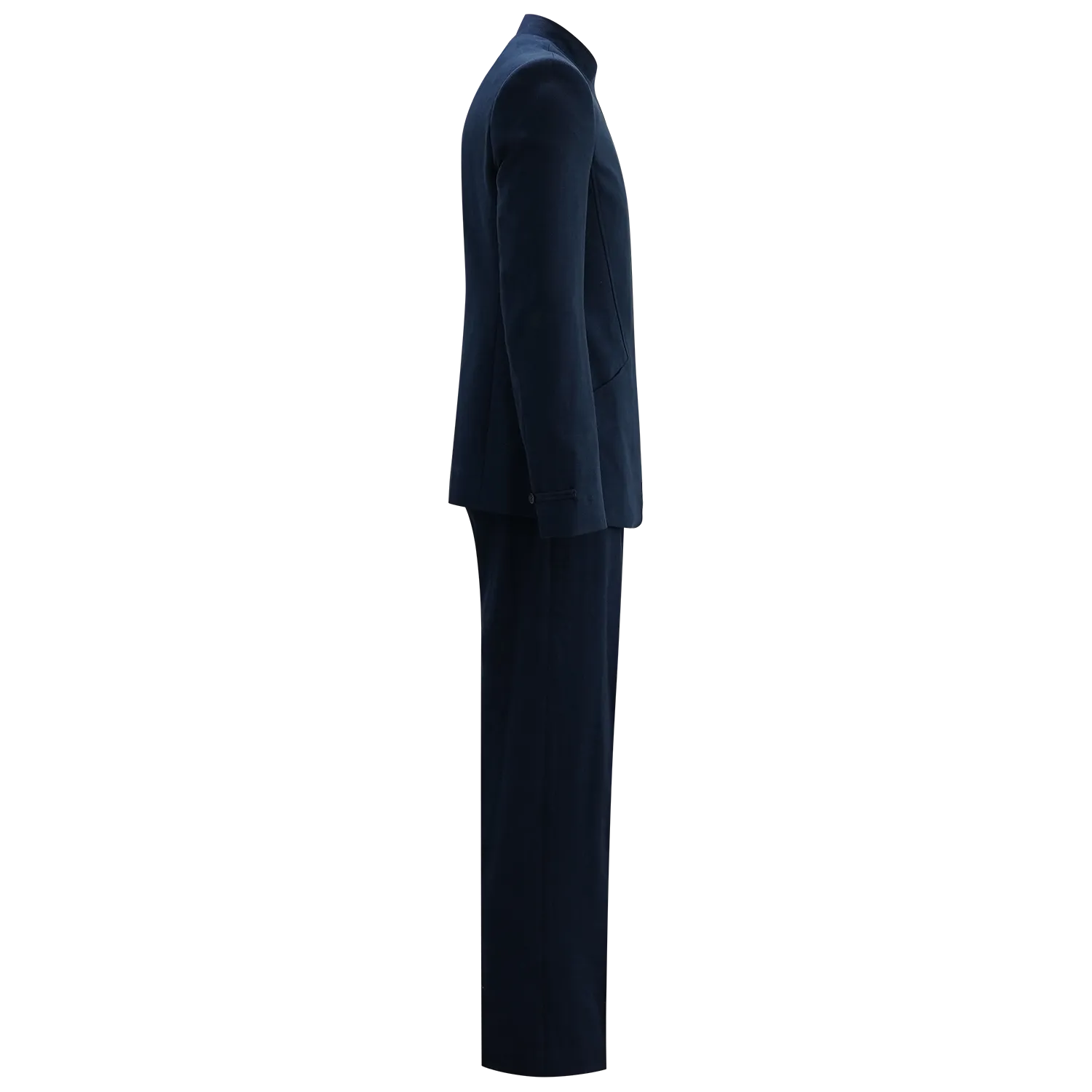 【PROSPERITY COINS】Eco-Denim Tapered Tang Jacket (With Silk Pocket Square)