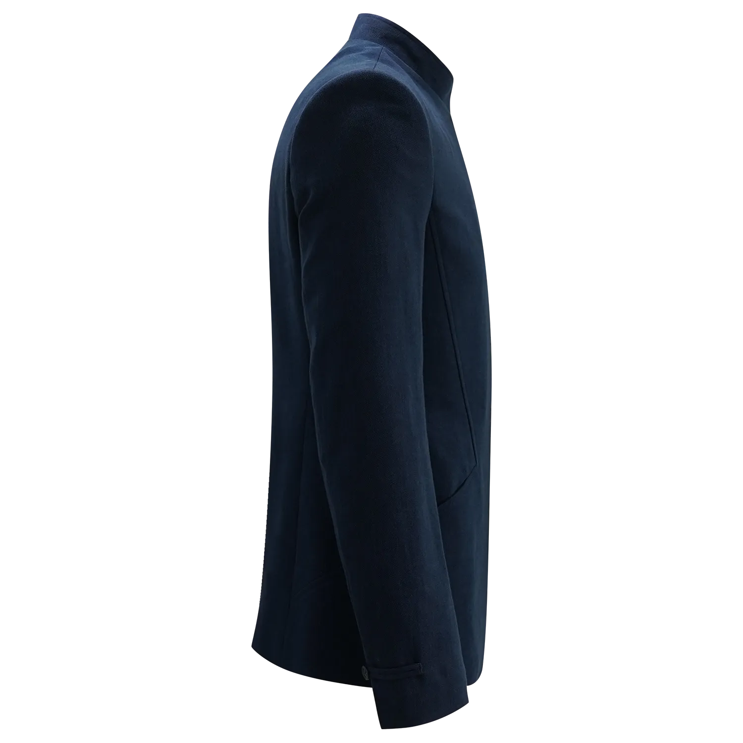 【PROSPERITY COINS】Eco-Denim Tapered Tang Jacket (With Silk Pocket Square)