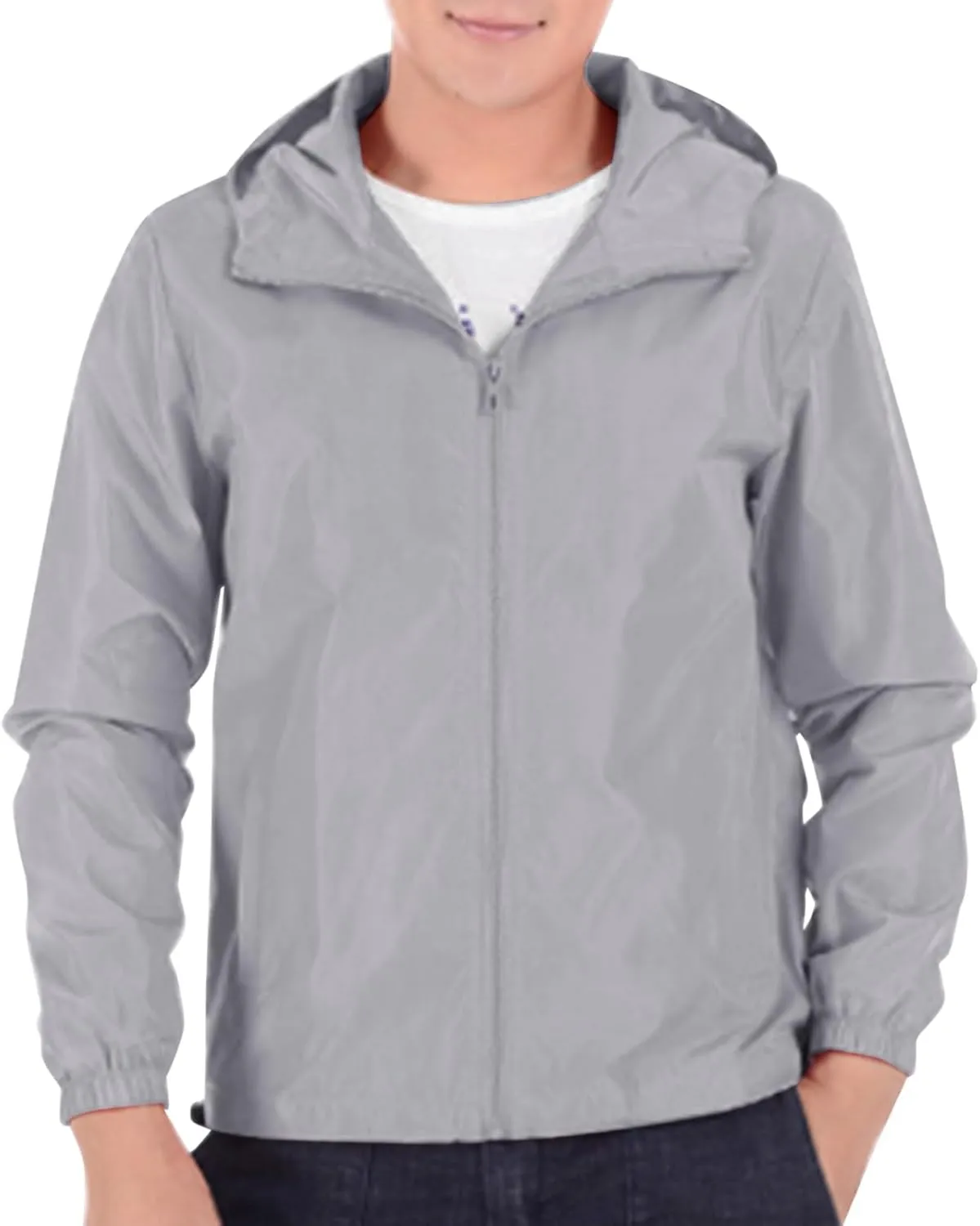 Rain Jacket for Mens Lightweight Waterproof Rain Shell Jacket Raincoat with Hood for Golf Cycling Windbreaker Raincoats