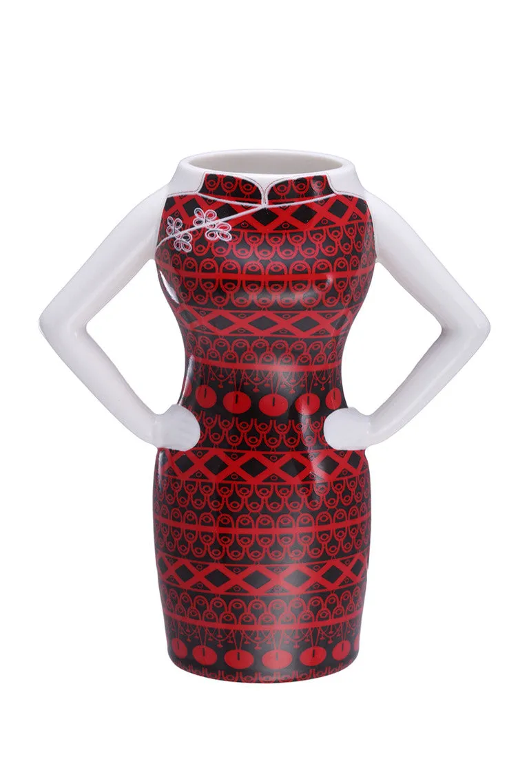 Red & Black Handmade Ceramic Yi-ming Mug