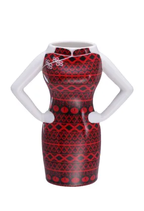 Red & Black Handmade Ceramic Yi-ming Mug