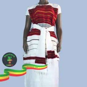 Red oromo dress style