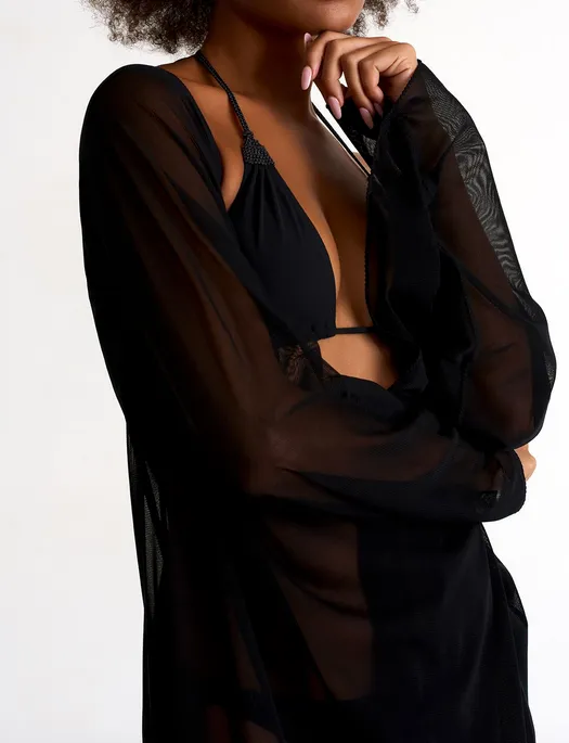 Shan Mia Mesh Kimono