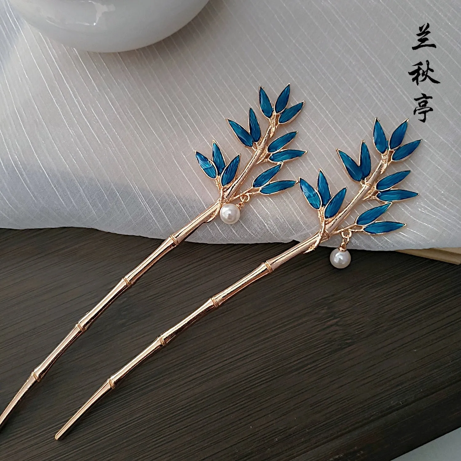 Shao Lan 烧蓝 Burnt Blue Various Ming Dynasty Turquoise Flower Hairpins