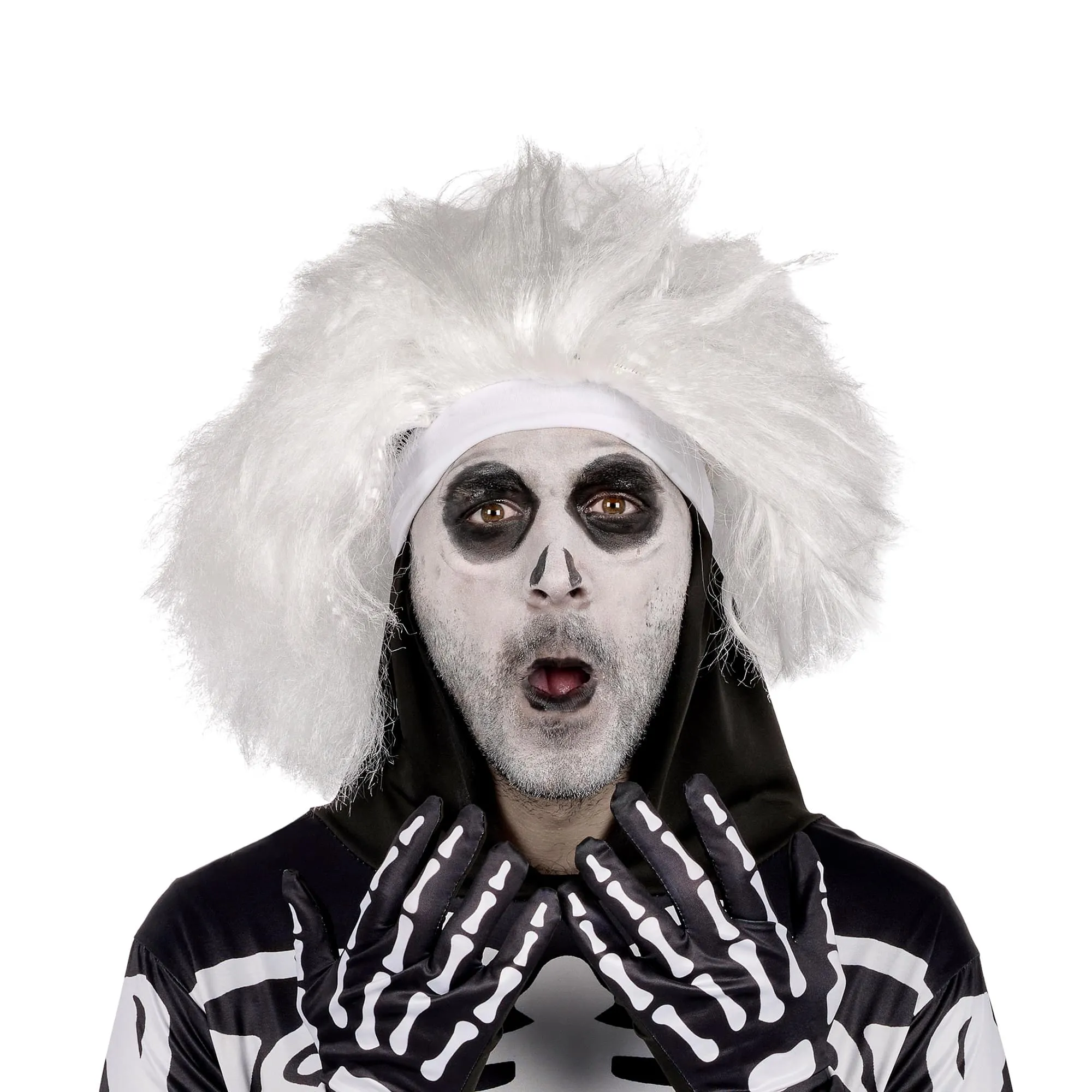 Skeleton Adult Costume Wig