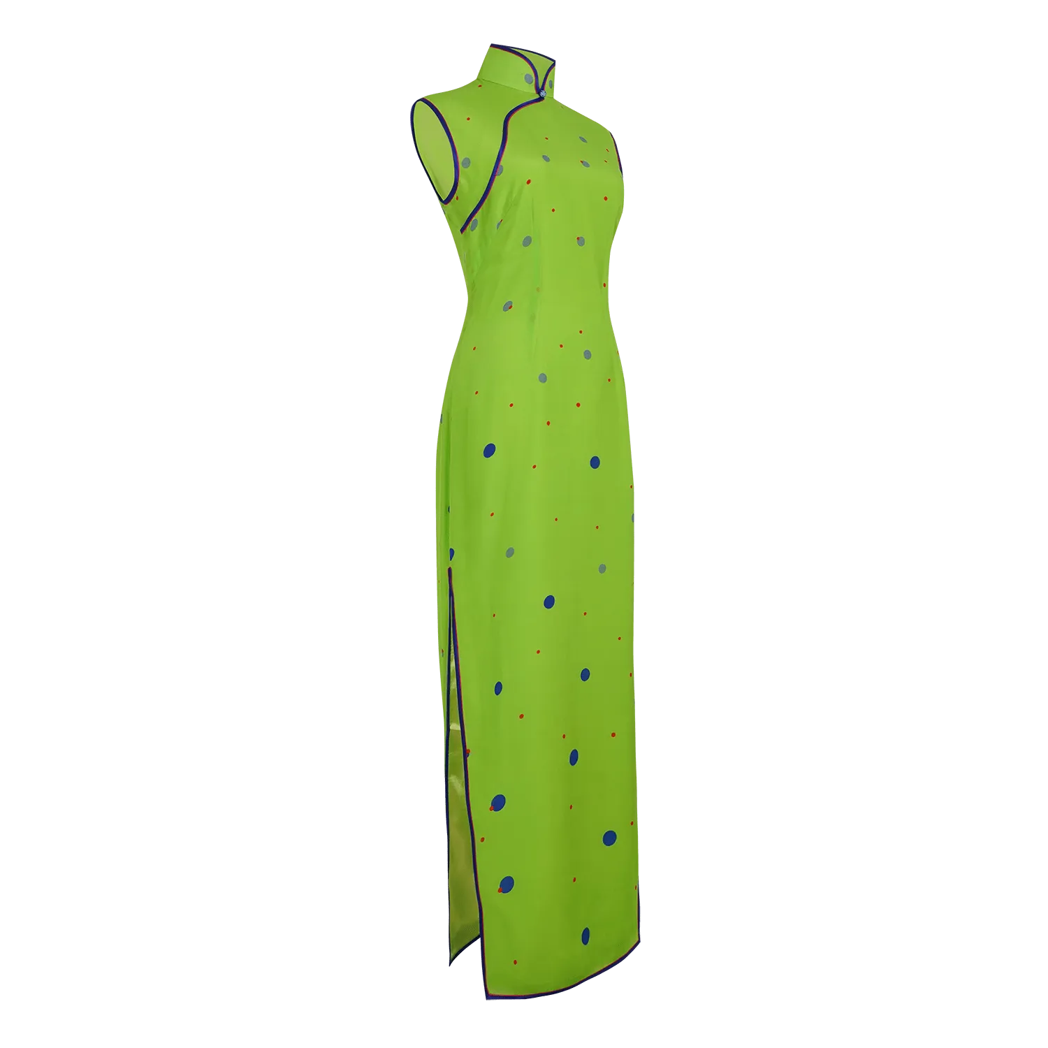【SKYLINE】100% Silk Crystal Cheongsam (Sleeveless)