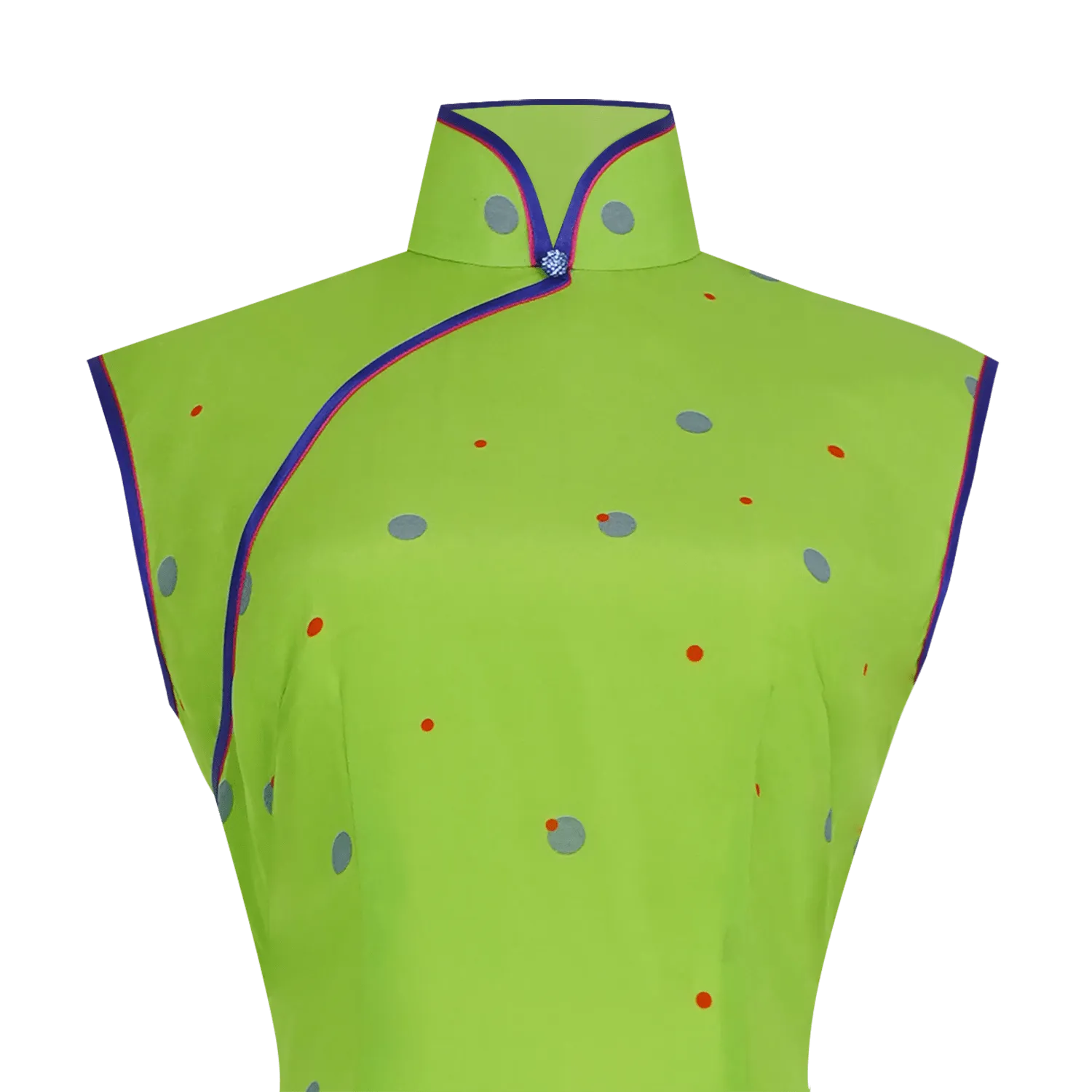 【SKYLINE】100% Silk Crystal Cheongsam (Sleeveless)