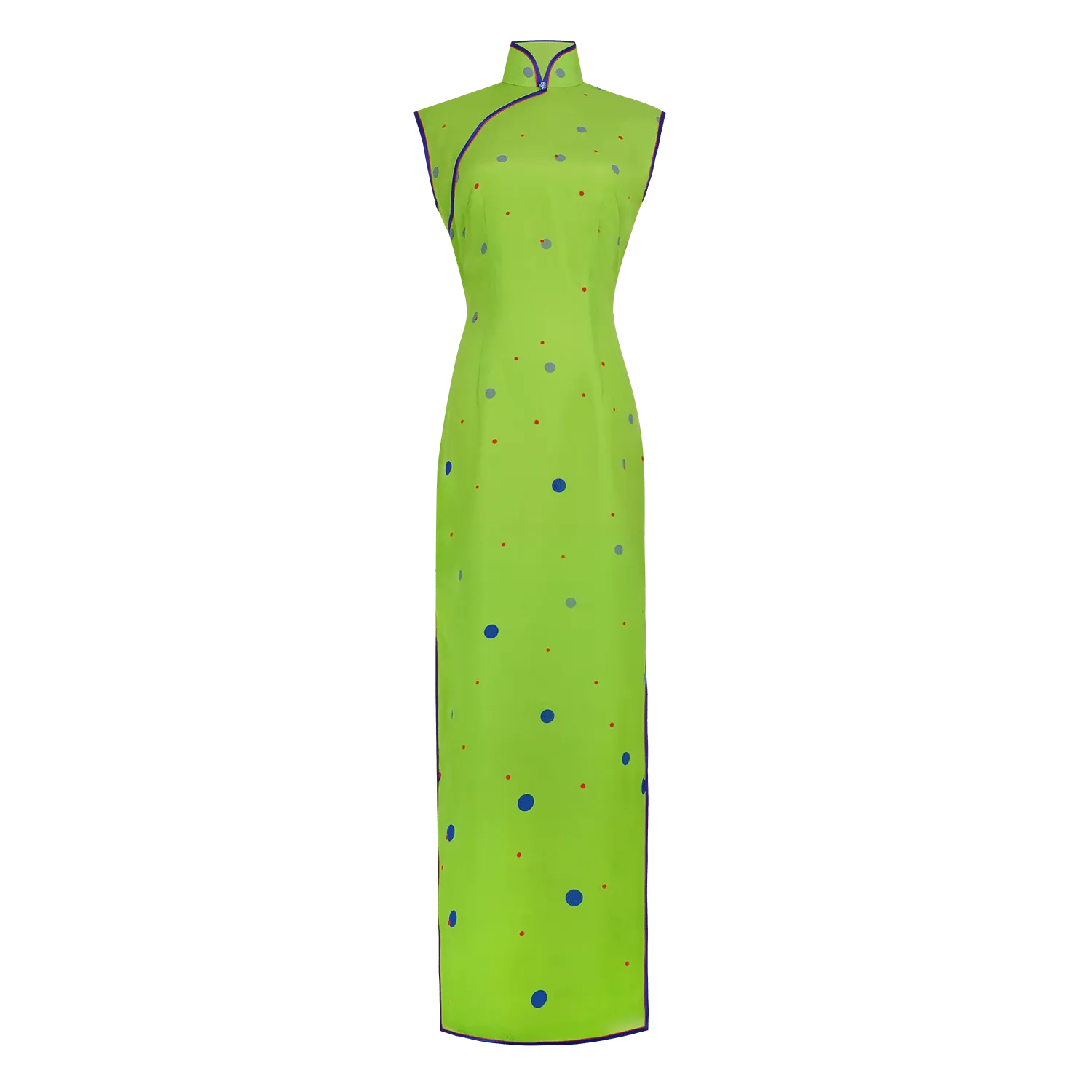 【SKYLINE】100% Silk Crystal Cheongsam (Sleeveless)