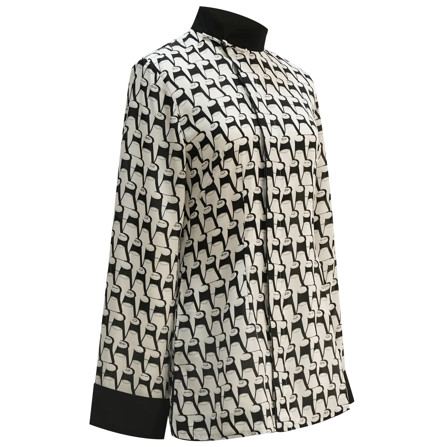 【SODA POP】100% Silk Mini Tang Jacket with slanted front opening (香港士多) (汽水情緣)