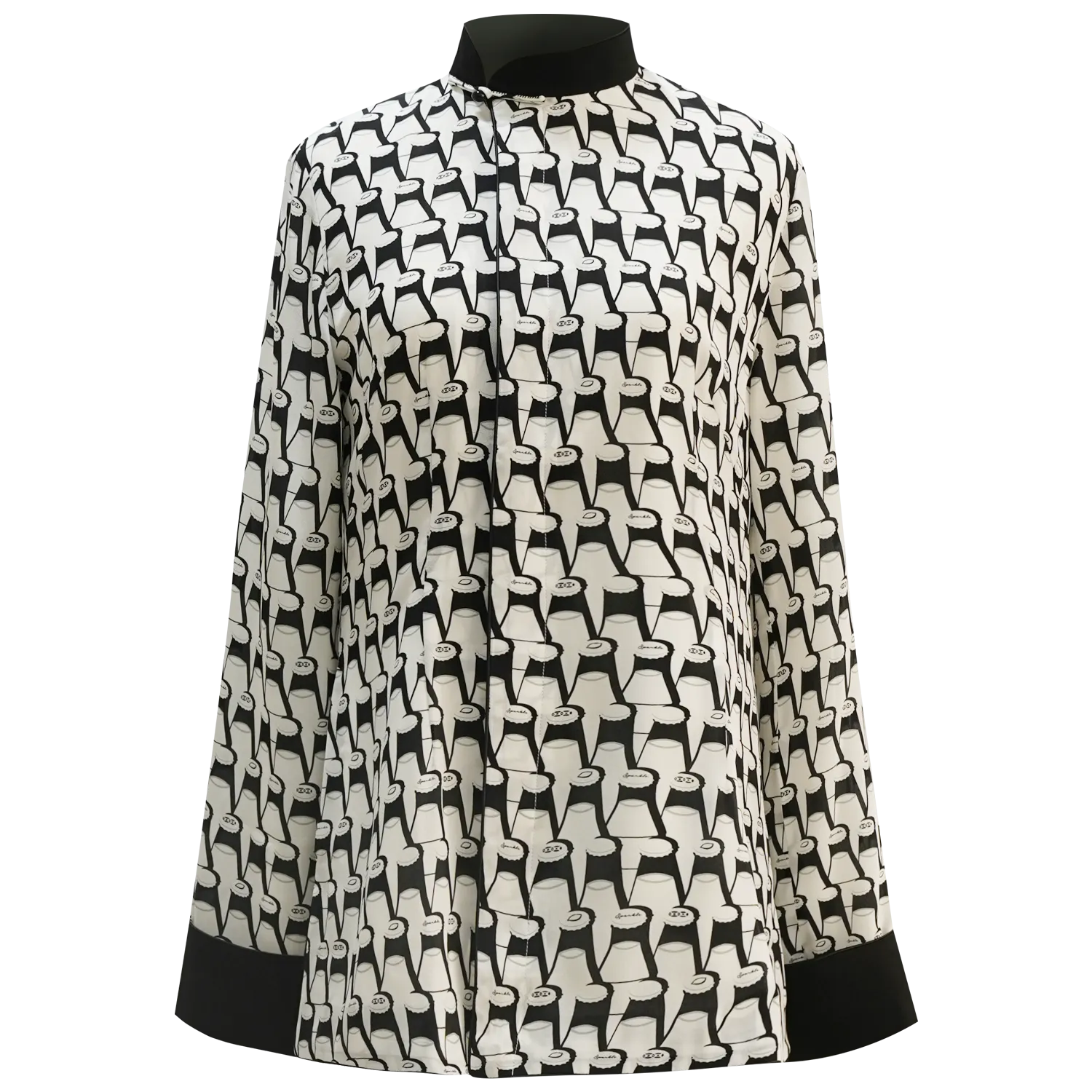 【SODA POP】100% Silk Mini Tang Jacket with slanted front opening (香港士多) (汽水情緣)