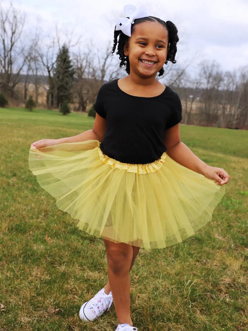 Solid Color Costume Tutu Skirt - Toddler, Little Girl, Kid Size for Dress Up