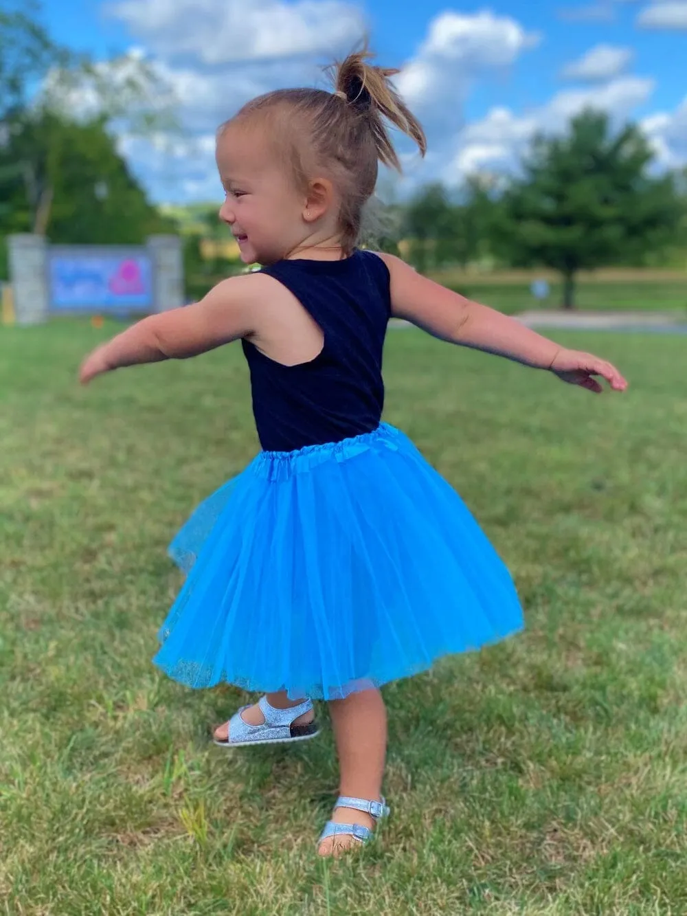 Solid Color Costume Tutu Skirt - Toddler, Little Girl, Kid Size for Dress Up