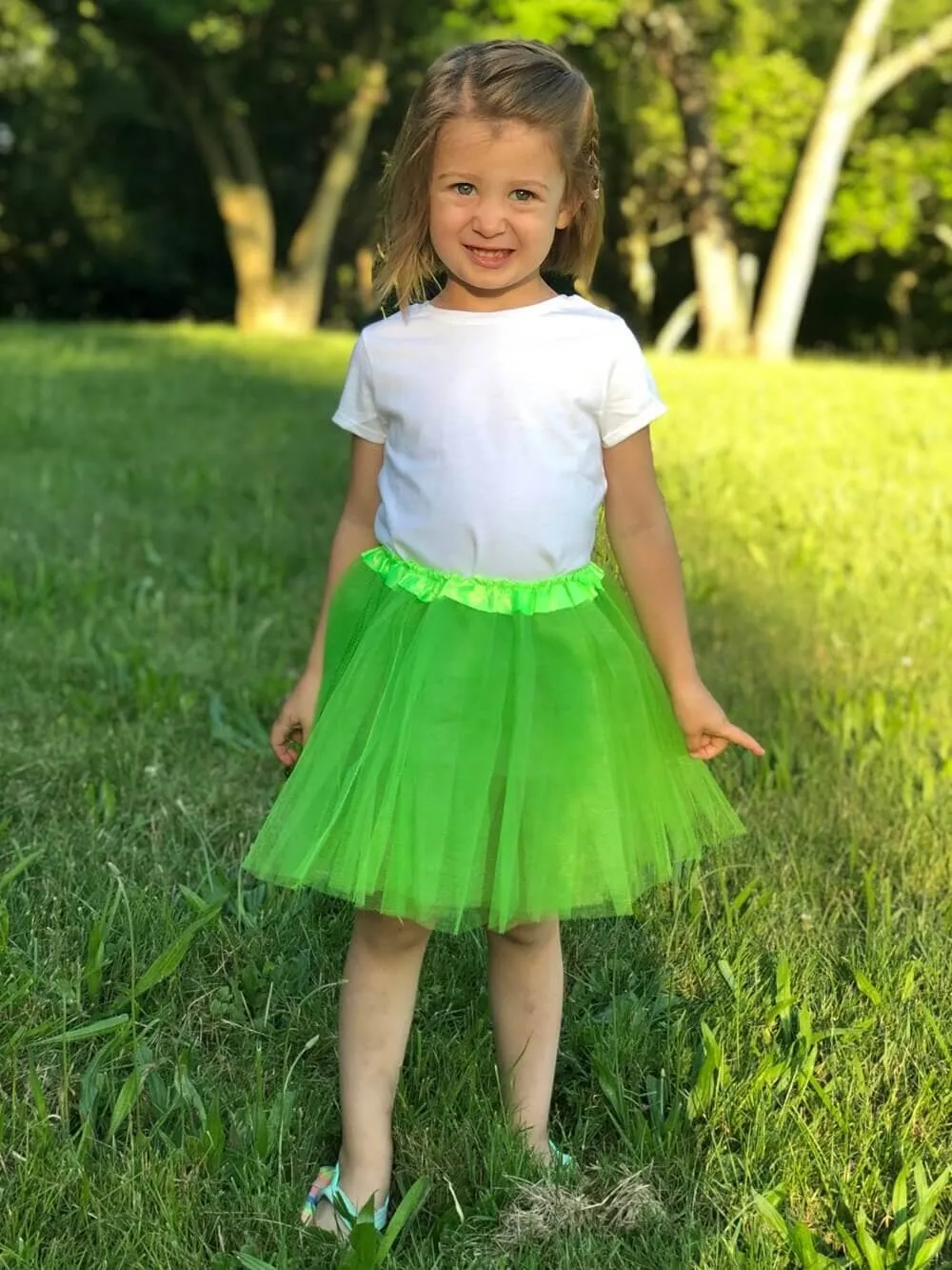 Solid Color Costume Tutu Skirt - Toddler, Little Girl, Kid Size for Dress Up