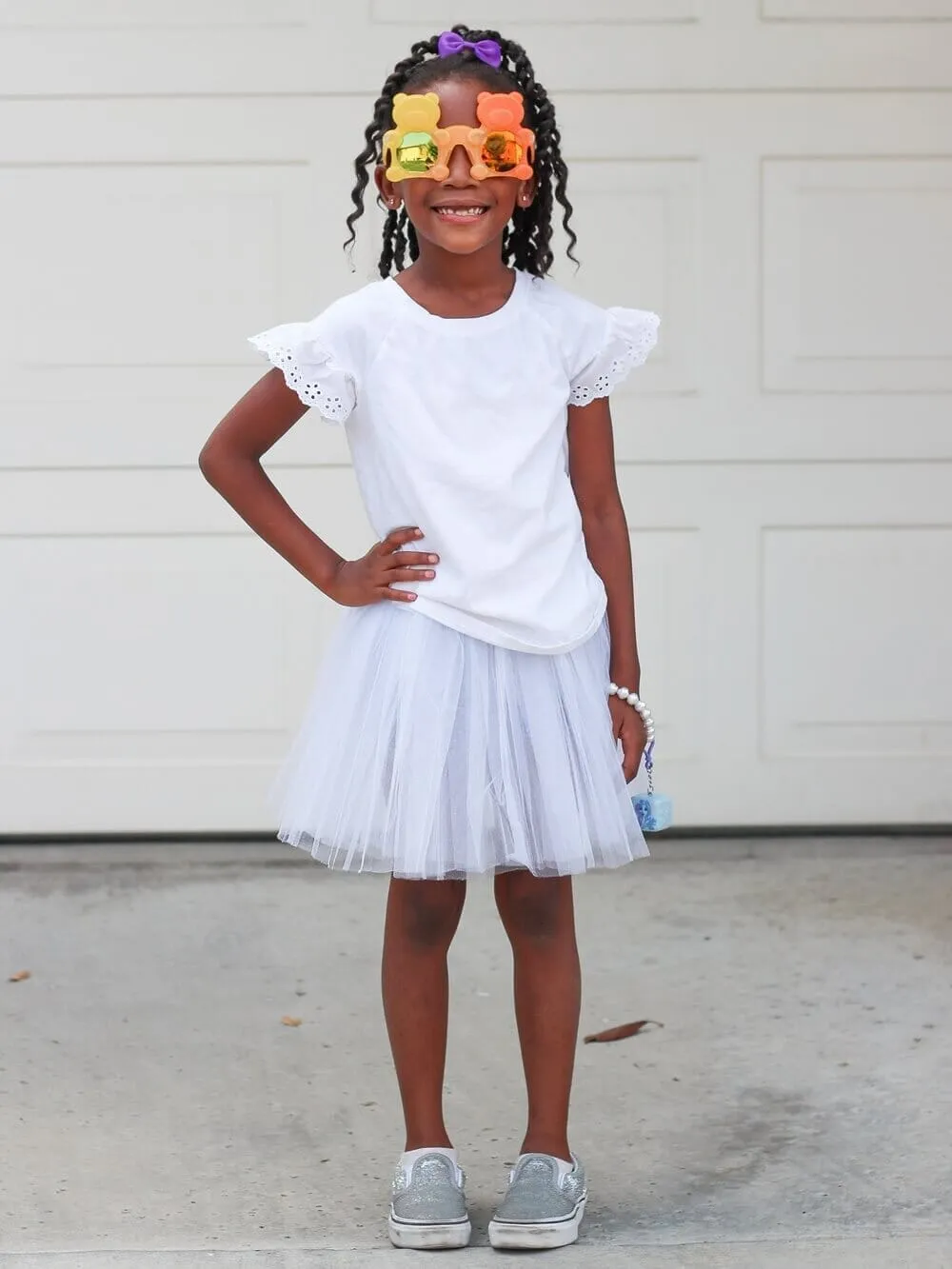 Solid Color Costume Tutu Skirt - Toddler, Little Girl, Kid Size for Dress Up