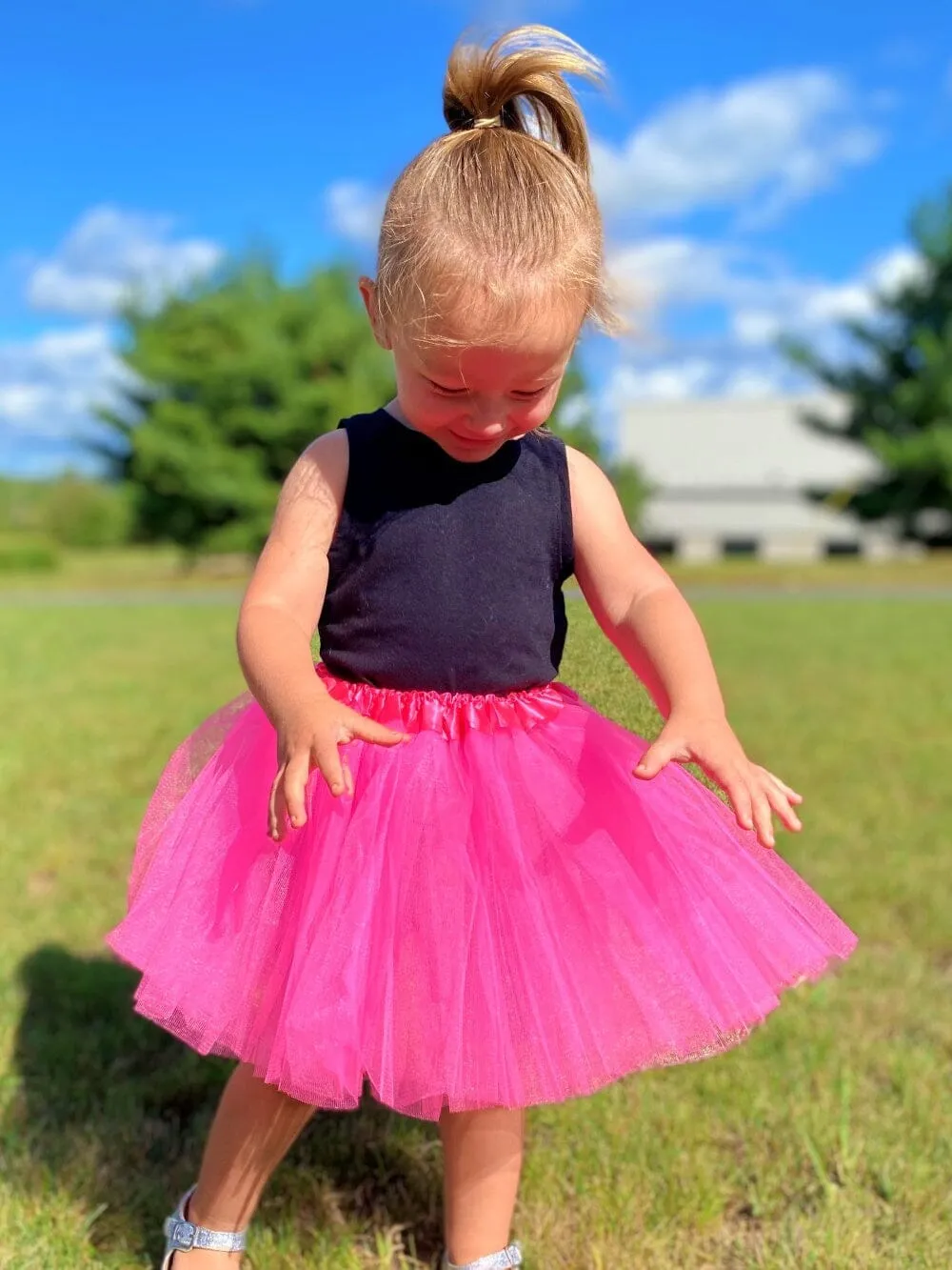 Solid Color Costume Tutu Skirt - Toddler, Little Girl, Kid Size for Dress Up