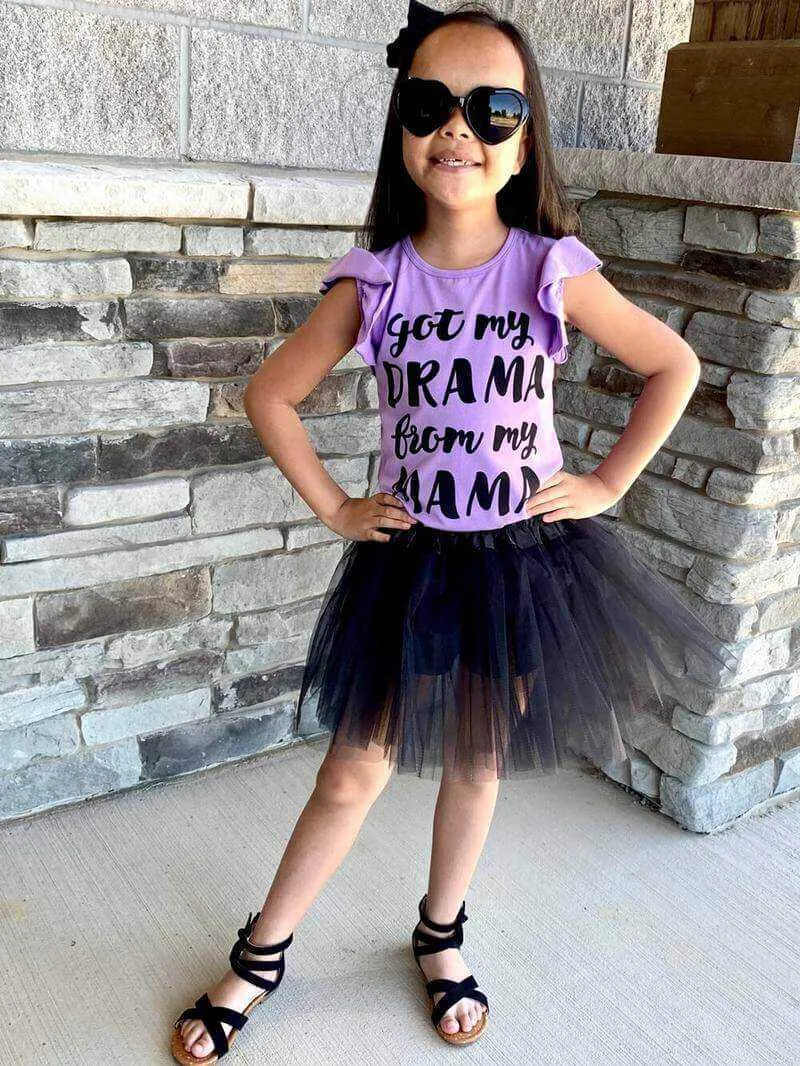 Solid Color Costume Tutu Skirt - Toddler, Little Girl, Kid Size for Dress Up