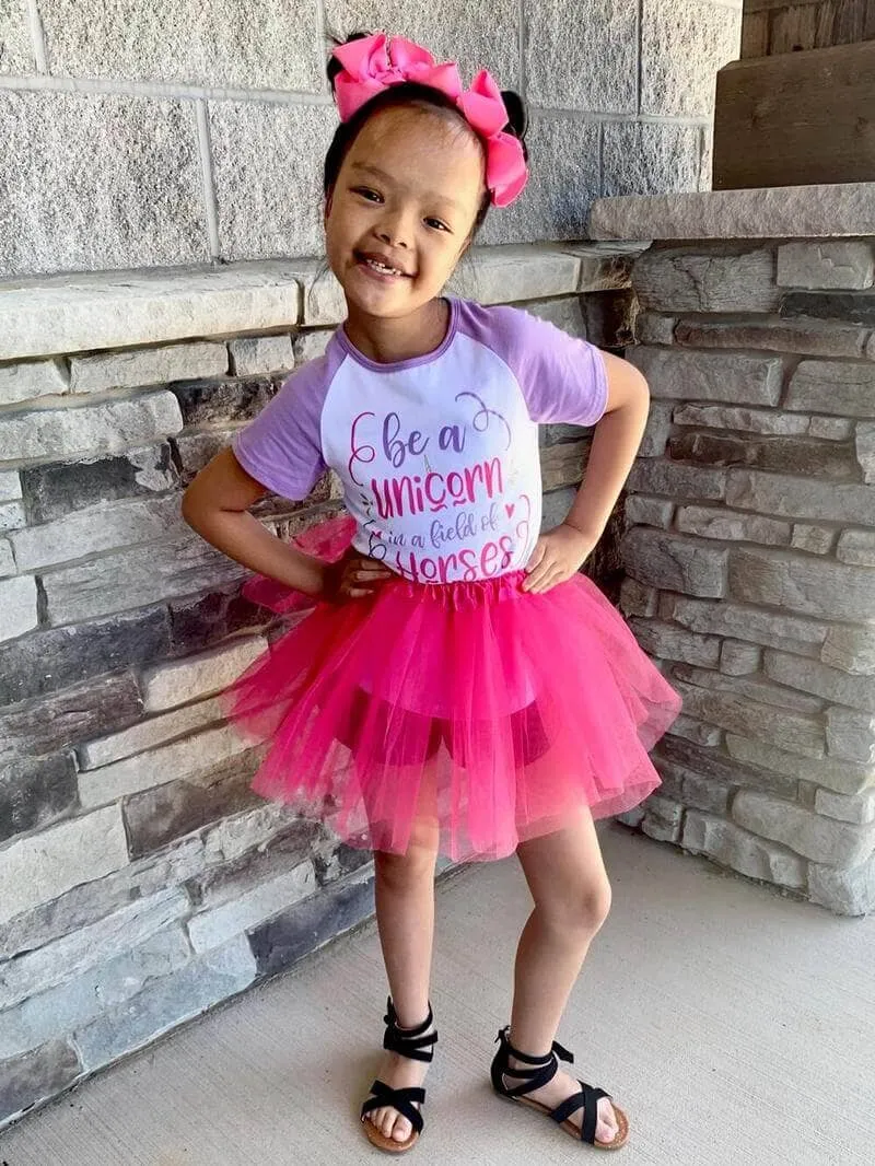 Solid Color Costume Tutu Skirt - Toddler, Little Girl, Kid Size for Dress Up