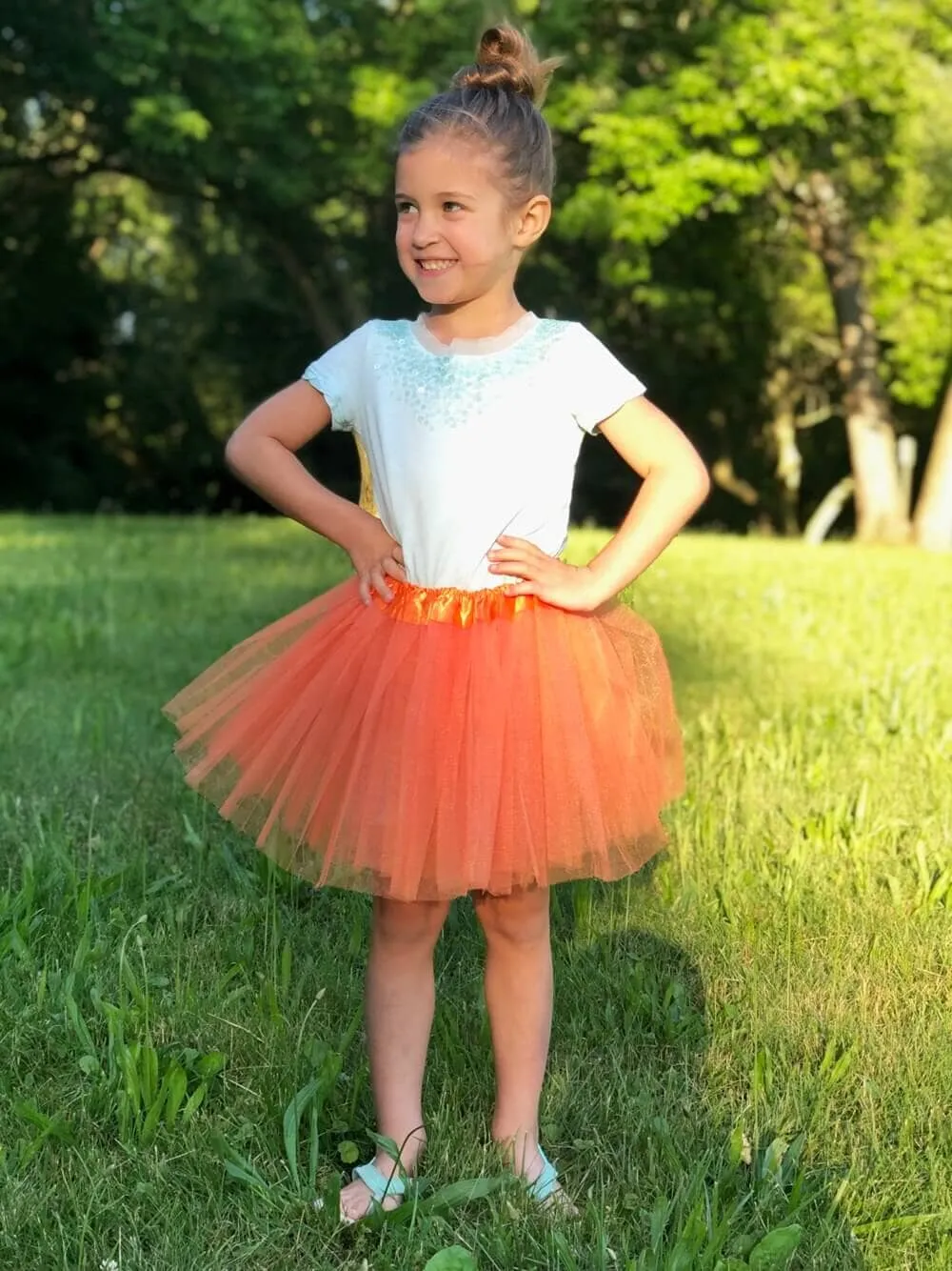Solid Color Costume Tutu Skirt - Toddler, Little Girl, Kid Size for Dress Up