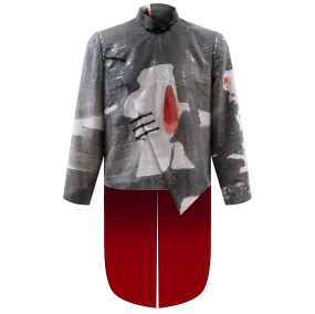 SPARKLE COLLECTION x HKMoA【ZEN PAINTING 1】Silk Sequined Tuxedo Tang Jacket / Kung Fu Jacket(禪畫(一)) (呂壽琨)
