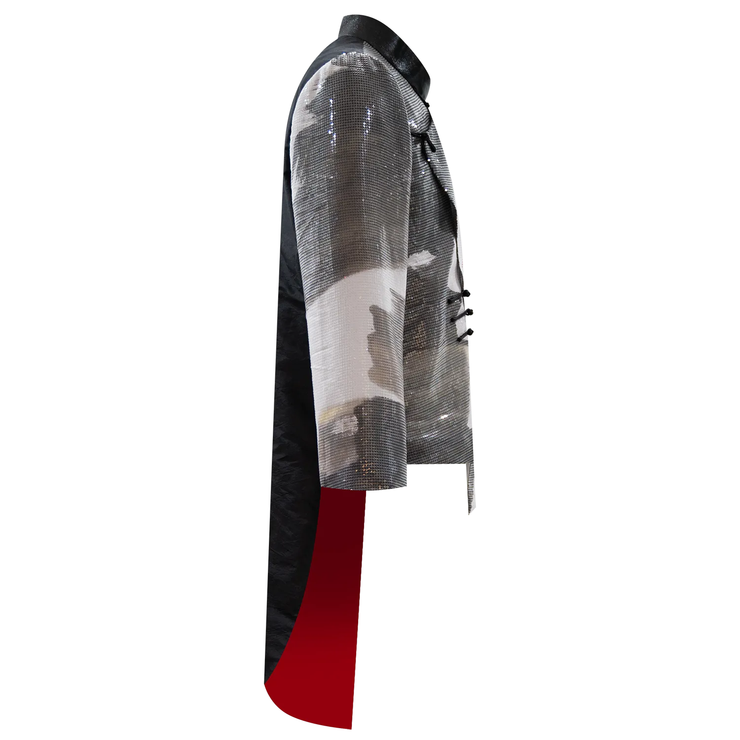 SPARKLE COLLECTION x HKMoA【ZEN PAINTING 1】Silk Sequined Tuxedo Tang Jacket / Kung Fu Jacket(禪畫(一)) (呂壽琨)