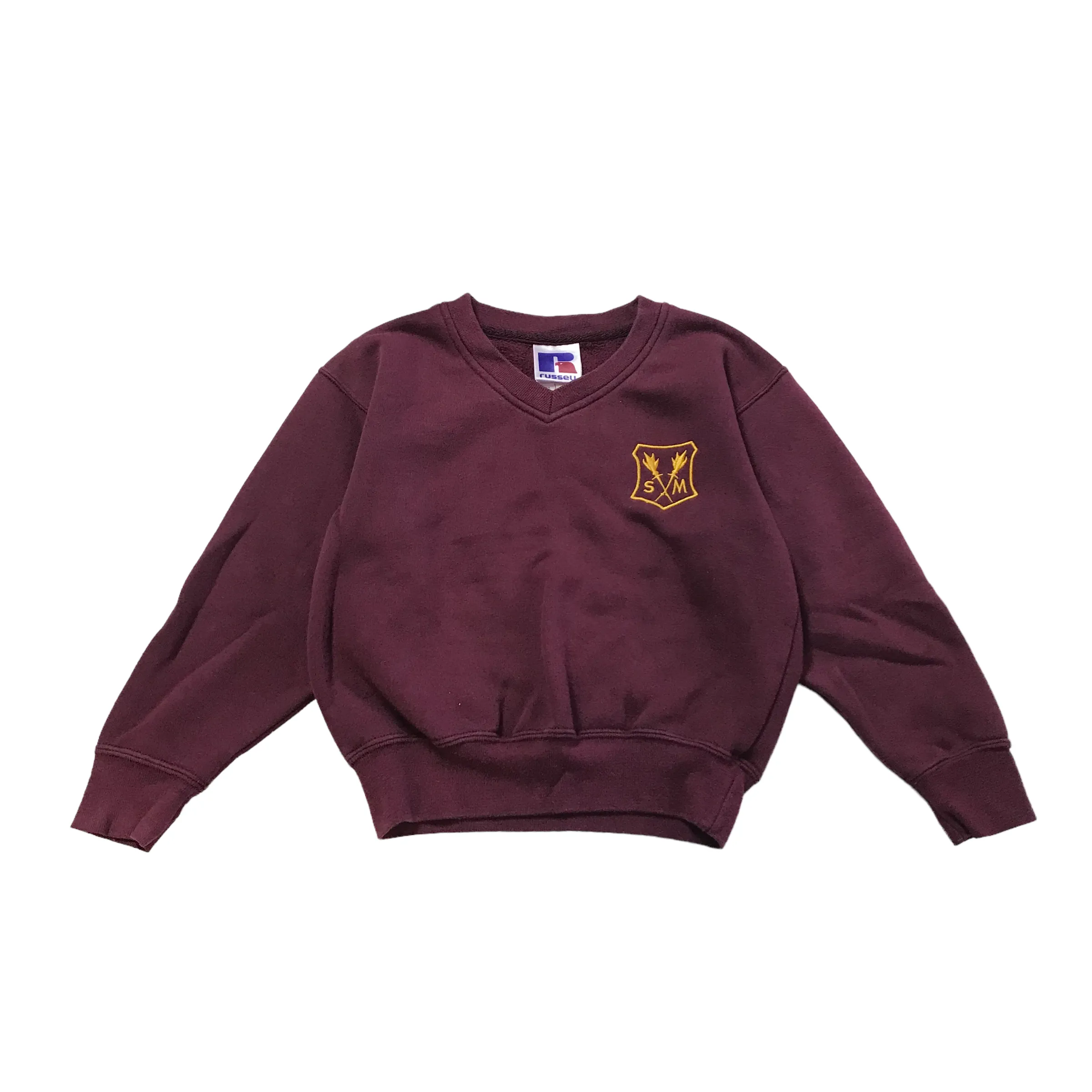 *St Marthas Primary Burgundy V-neck Sweatshirt
