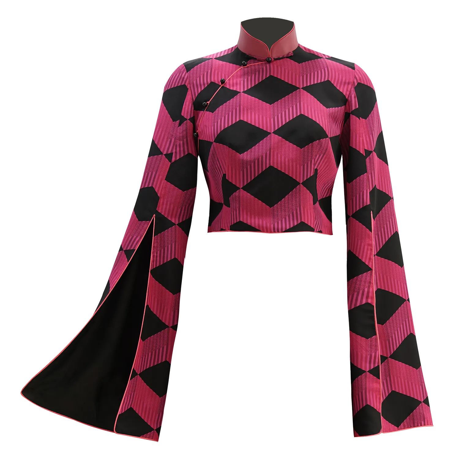 【STOREGATE VOXEL】100% Silk Cheongsam Top (香港士多) (鐵閘) (我愛紫紅)