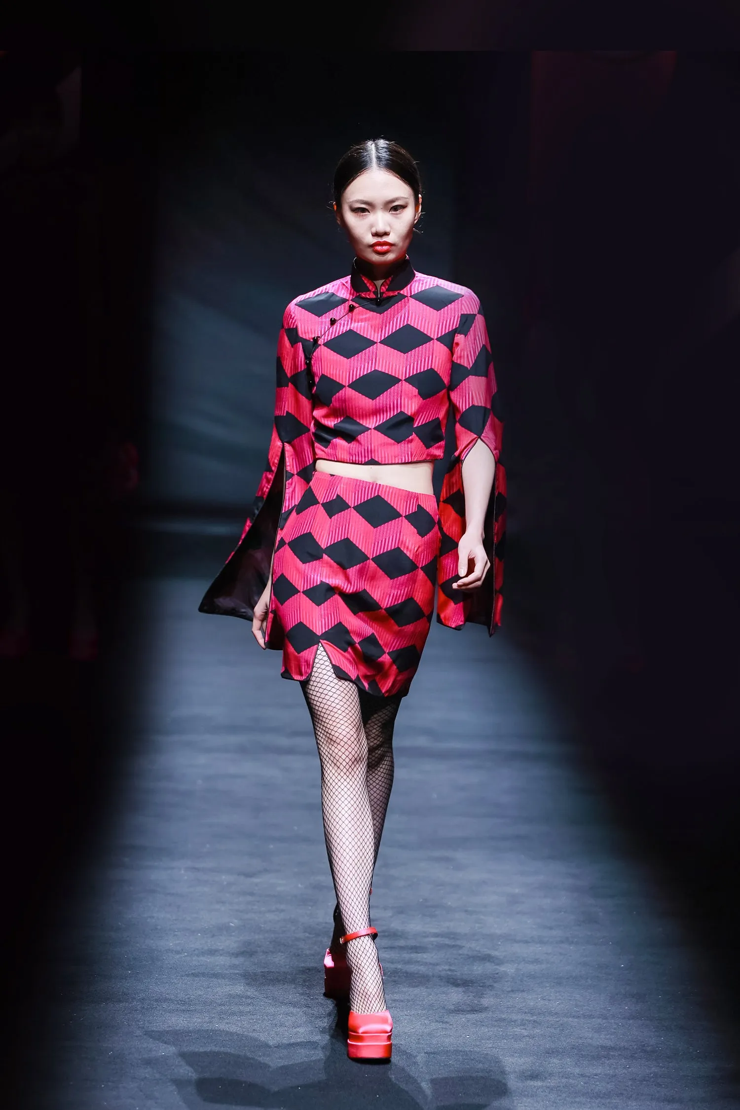 【STOREGATE VOXEL】100% Silk Cheongsam Top (香港士多) (鐵閘) (我愛紫紅)