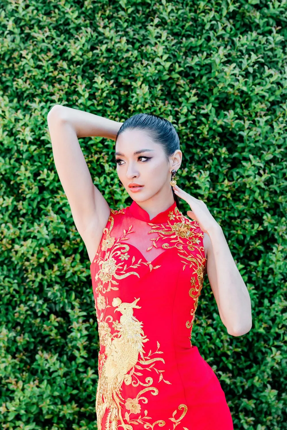 Suni Bespoke Dress | Red & Gold Mermaid Chinese Wedding Dress