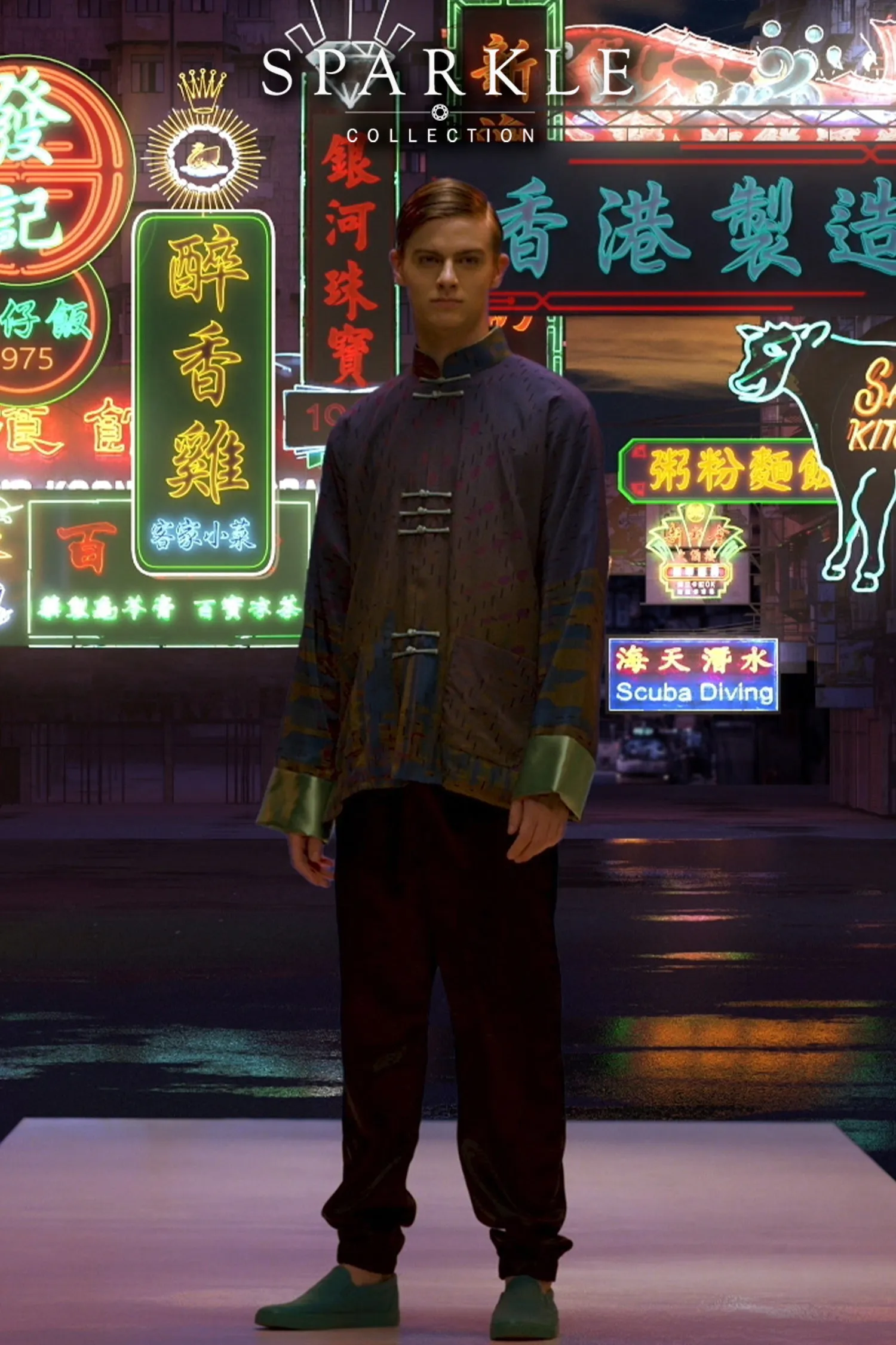 【SUNRISE SUNSET】100% Silk Tang Jacket