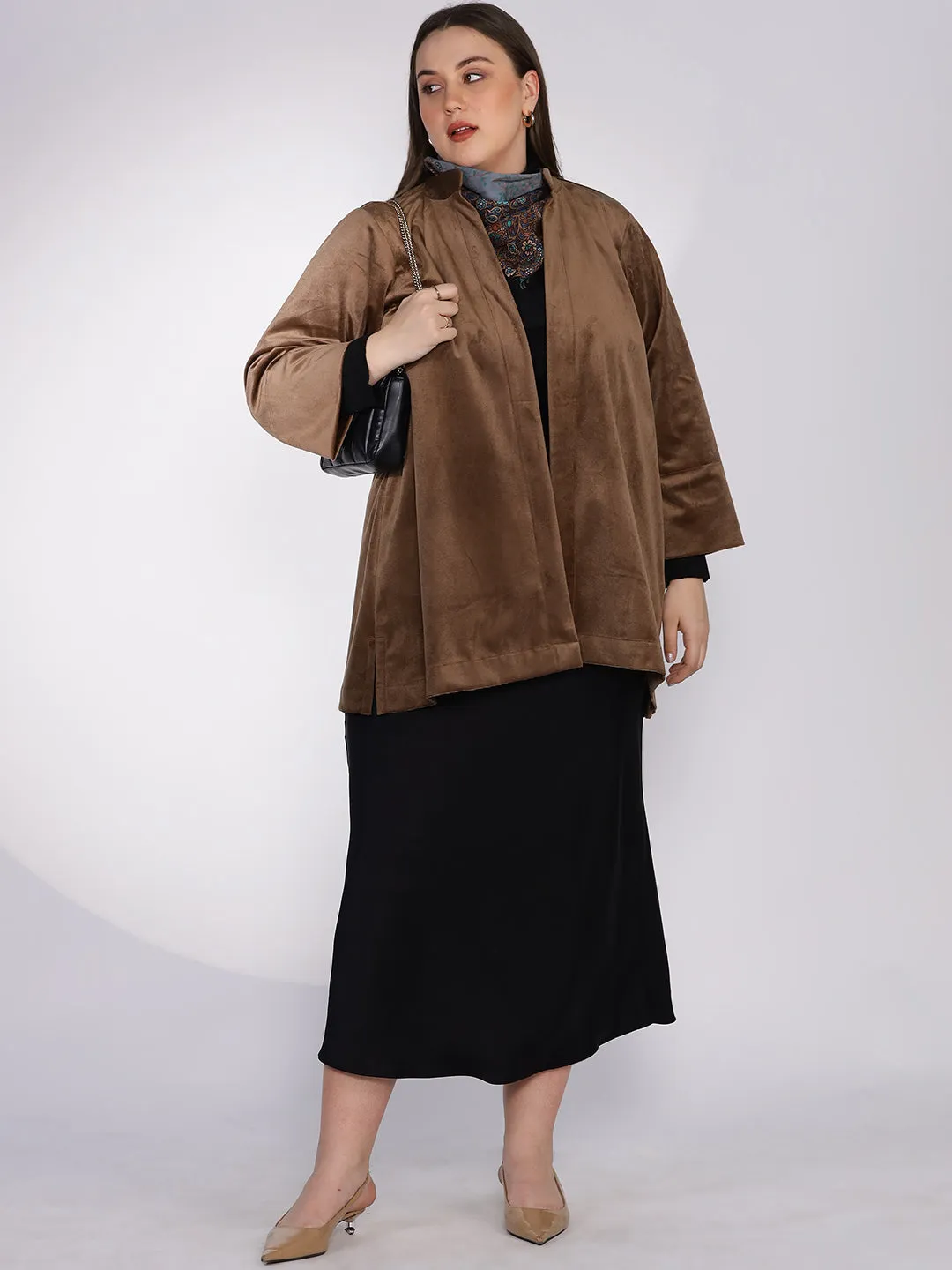 Tan Suede Short Jacket