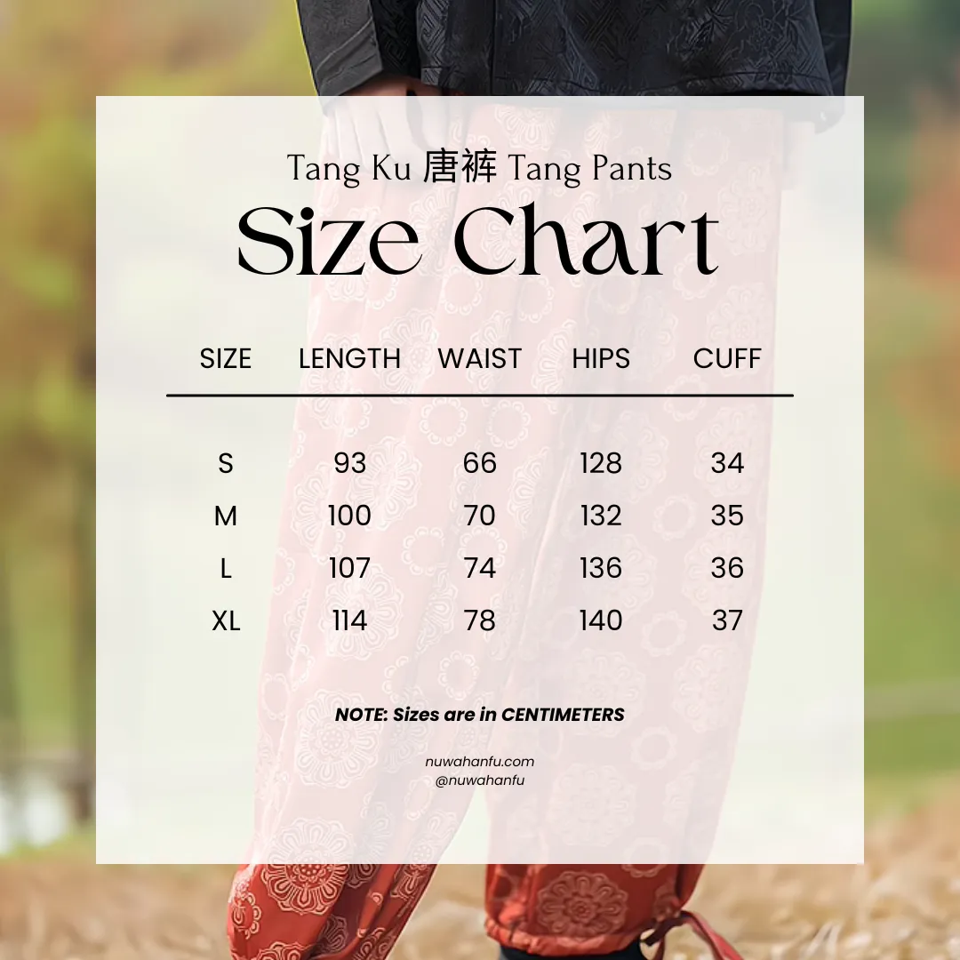 Tang Ku 唐裤 Tang Dynasty Unisex Pants