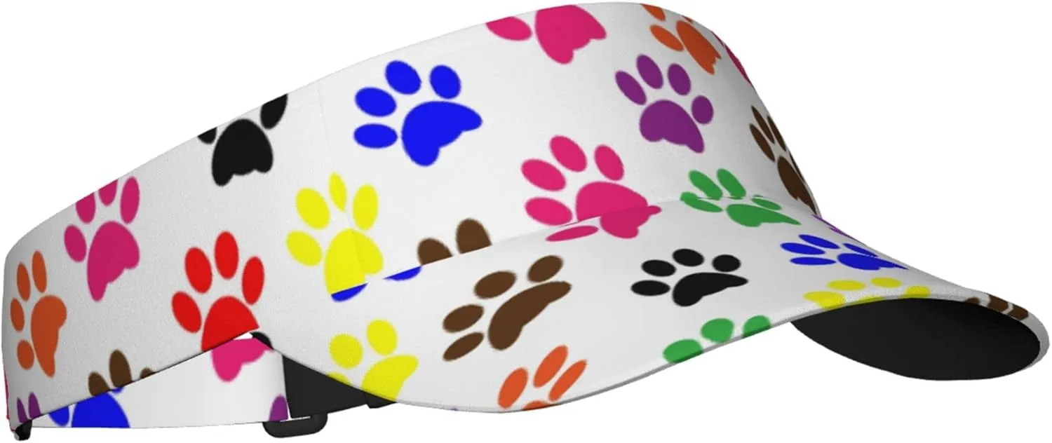 Unisex Sports Sun Visor Adjustable UV Protection Sun Hat Cap for Golf Tennis