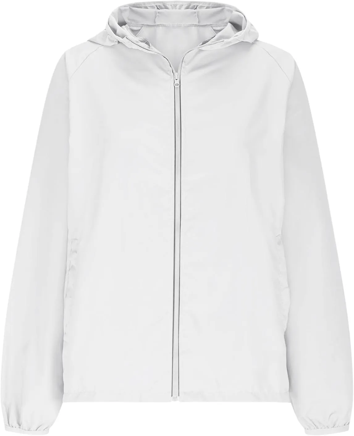 UPF Sun Protection Shirts Womens Jacket 50  UV Lightweight Full Zip Up Hoodie Long Sleeve Summer Hiking Coat W/Pocket