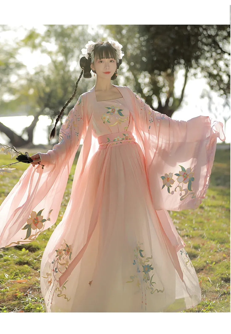 VenusFox Hanfu Women Chinese Traditional Hanfu Dress Tang Suit Vintage Ancient Dance Costume Female Carnival Halloween Cosplay Costume