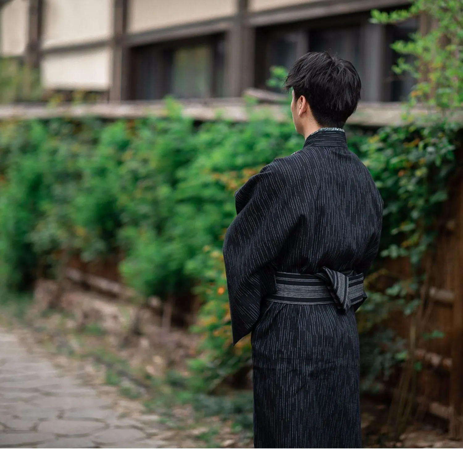 Wave Pattern Men Traditional Yukata