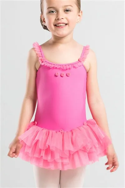 Wear Moi Praline Girls  Dress w- Glittering Tulle Skirt