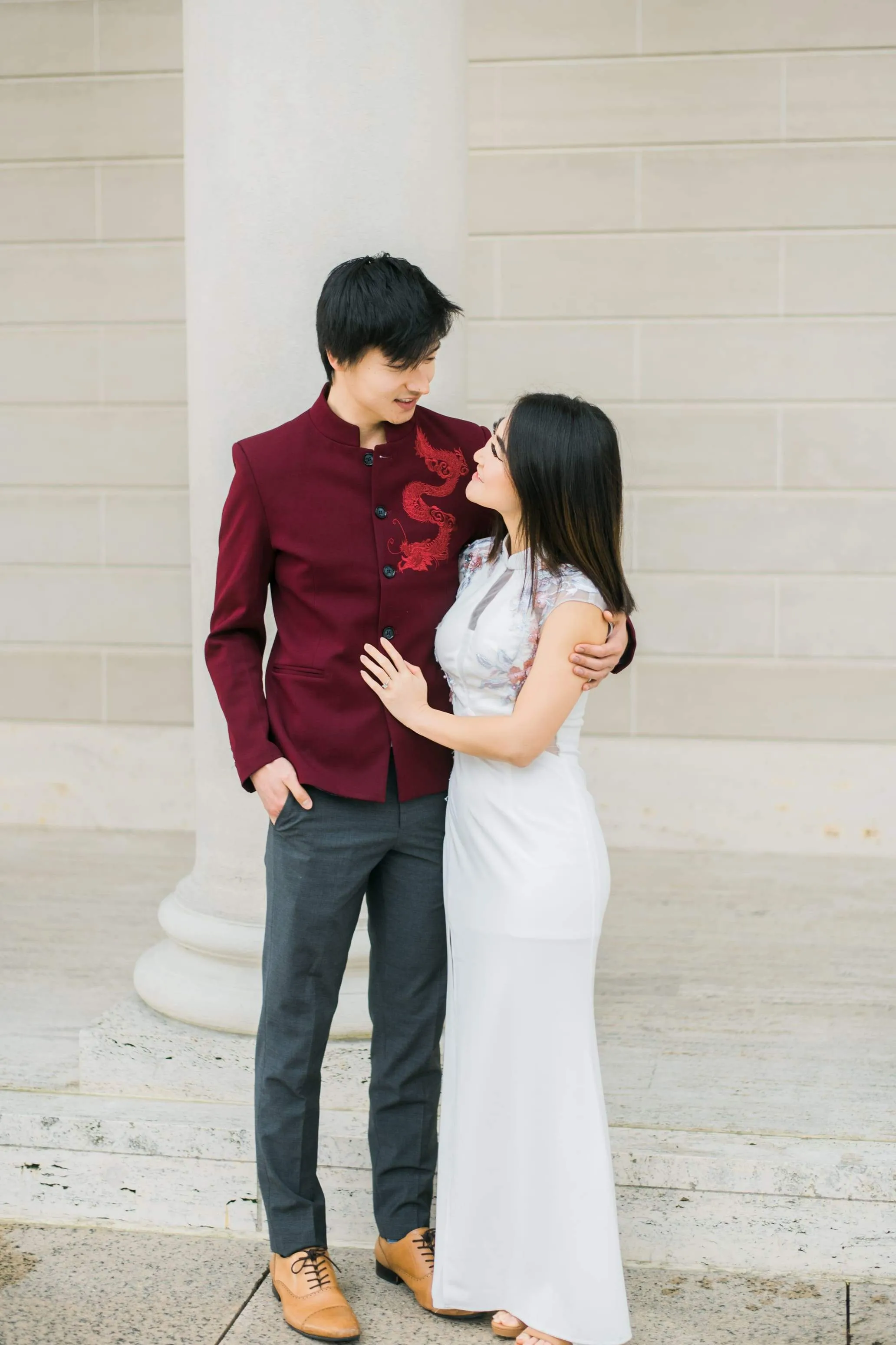 White Marilyn Dress | Modern Chinese Wedding Dress