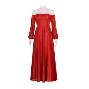 Women Rhaenyra Targaryen Costumes Movie Dragon House Princess Rhaenyra Red Dress For Cosplay