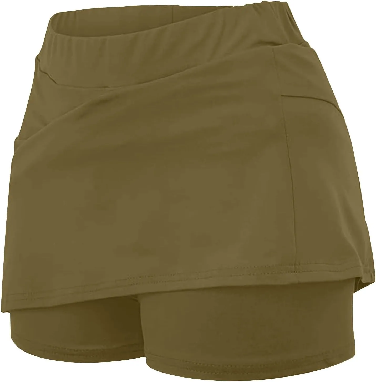 Womens Athletic Shorts Gym Workout 2 in 1 Running Shorts Plus Size Yoga Leggings High Waisted Elastic Built in Shorts