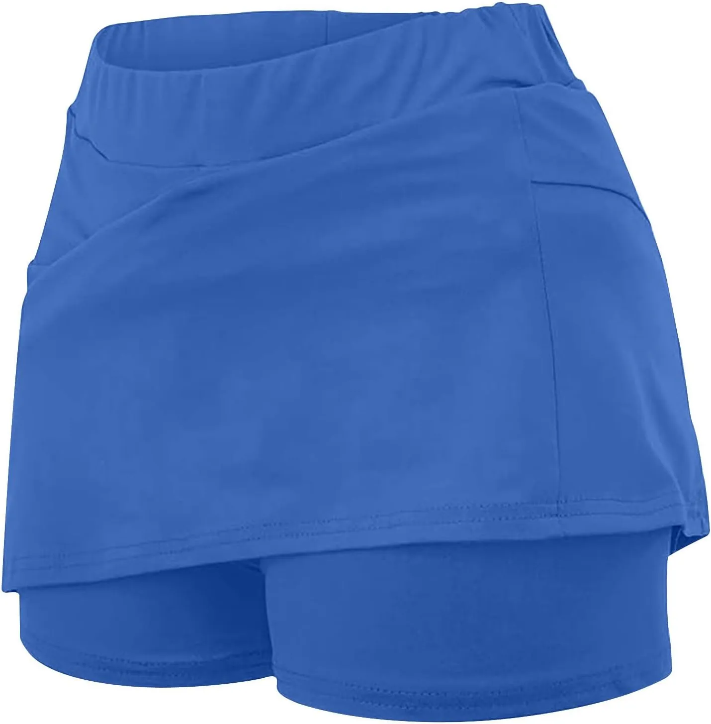 Womens Athletic Shorts Gym Workout 2 in 1 Running Shorts Plus Size Yoga Leggings High Waisted Elastic Built in Shorts