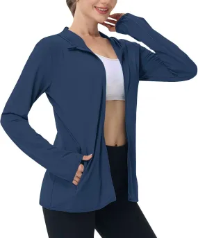 Women's Sun Protection Jacket Cooling Hooded SPF Shirts Lightweight Long Sleeve UV Clothing for Outdoor Hiking Running