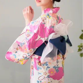 Yukata for Women Pink Flowers
